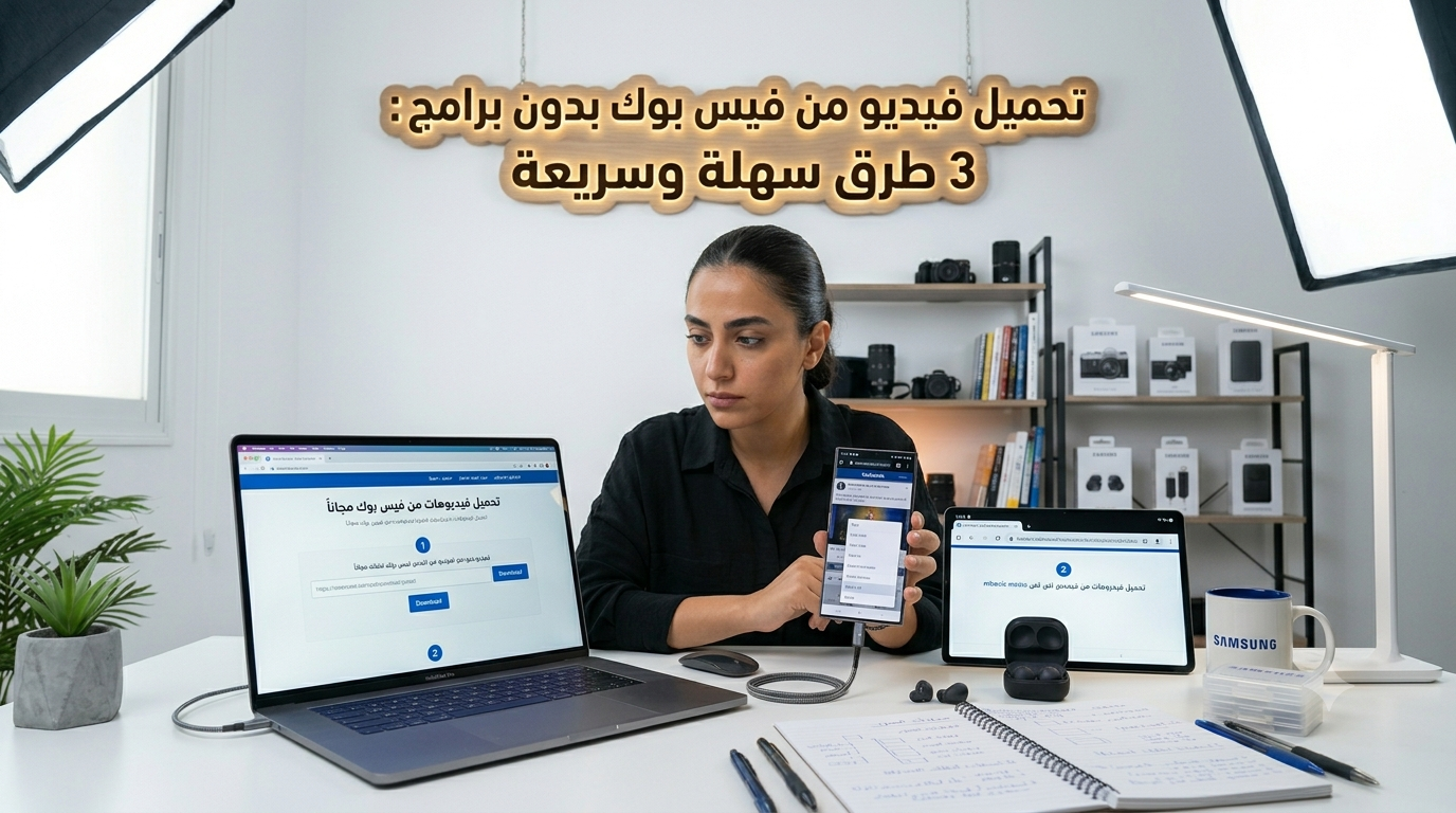 تحميل فيديو من فيس بوك بدون برامج: 3 طرق سهلة وسريعة
